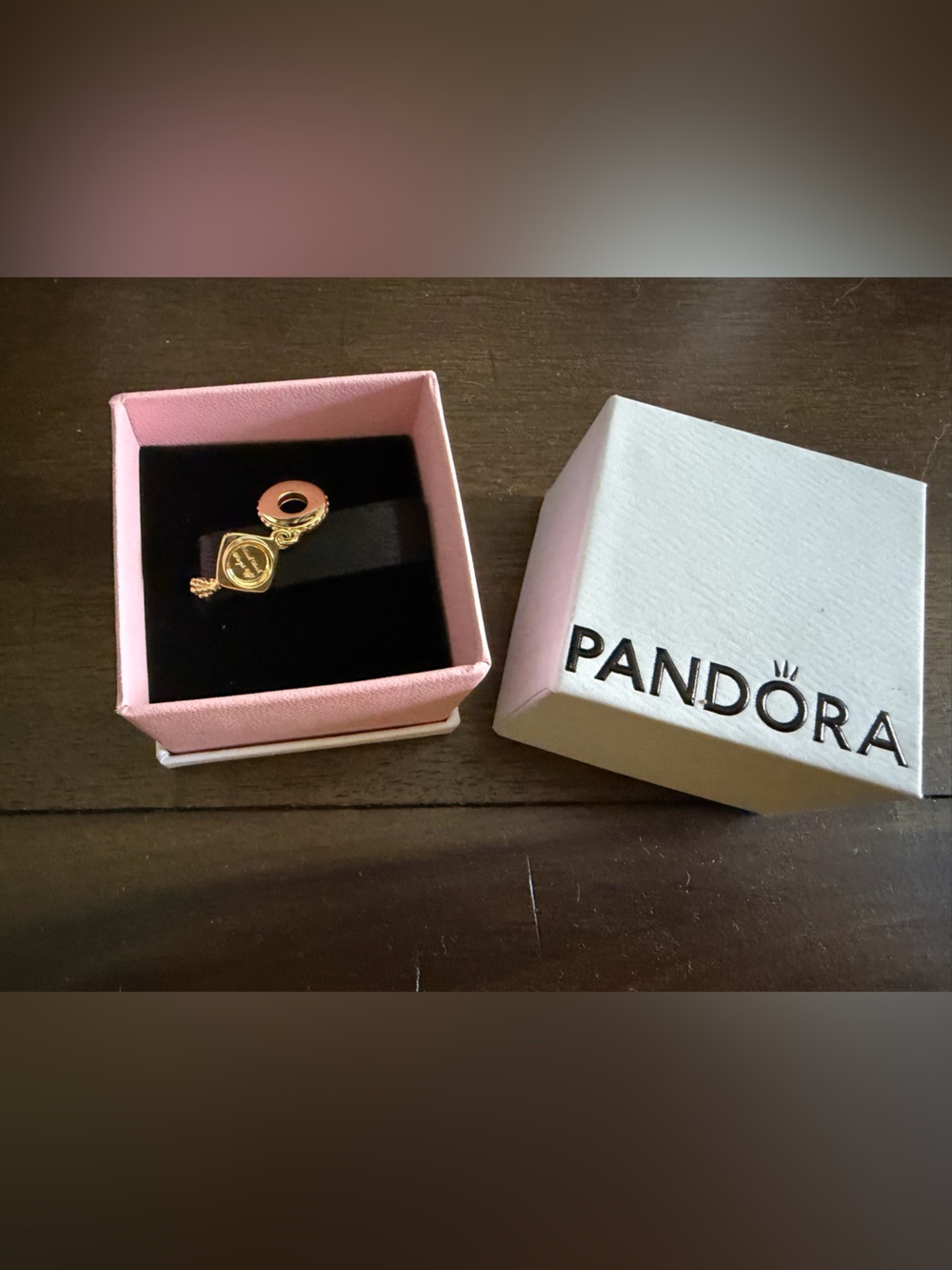 Pandora Gold Graduation Cap Dangle Charm - Picture 2 of 3